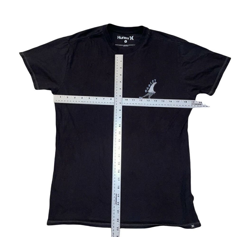 Hurley Shirt Womens Small Black Short Sleeve Casual Logo Tee Singles Night - Picture 4 of 5